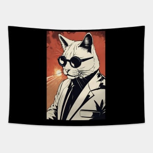 Mafia cat Tapestry