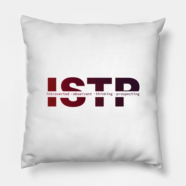 ISTP Personality Pillow by Inspirit Designs