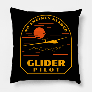 Glider Pilot Soaring Flying Aviation Pillow