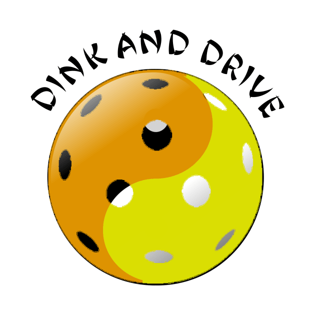 Pickleball Logo Size, Dink and Drive / Yin and Yang by numpdog