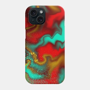 Marble flow with vibrant colors Phone Case