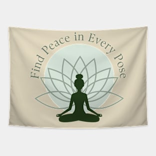 Peace In Every Pose Tapestry