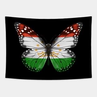 Tajikistani Flag  Butterfly - Gift for Tajikistani From Tajikistan Tapestry