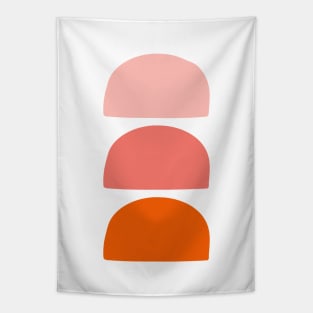 Arches Pink Coral Orange Tapestry