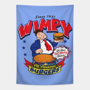 Wimpy All American Burger Tapestry