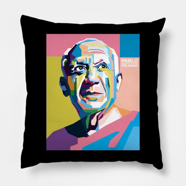 Abstract Pablo picasso Popart Pillow by smd90