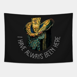 The Ambassador - I have always been here - Black - Sci-Fi Tapestry