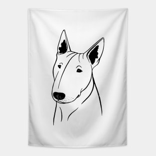 Bull Terrier (Black and White) Tapestry