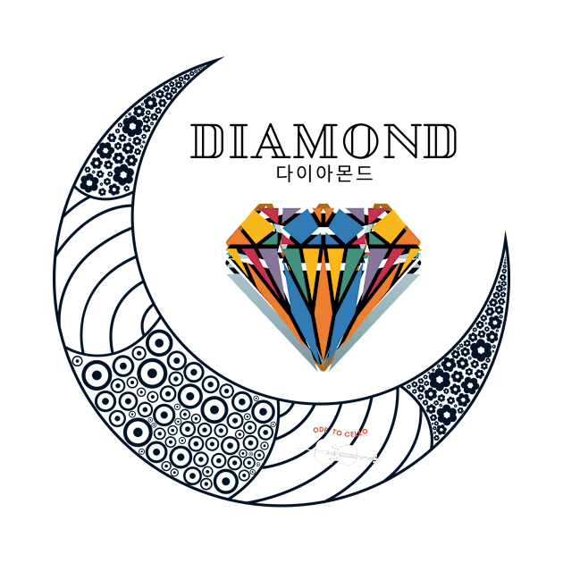 Diamond with Korean letters by Ode to cello