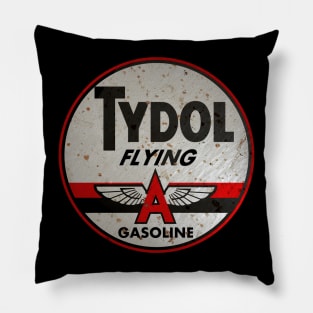 Tydol Flying Gasoline vintage sign rusted version Pillow