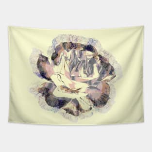 Artisitc vintage modern rose 1 Tapestry