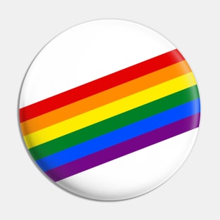 Rainbow Stripes Pin