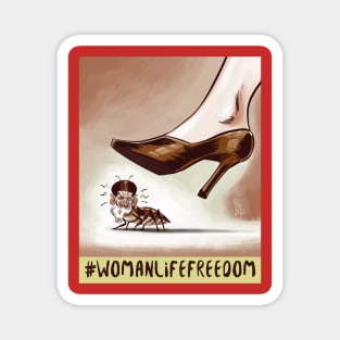 Woman life freedom Magnet