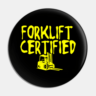 Forklift Certified Meme Pin