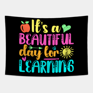 Back To School Its Beautiful Day For Learning Teacher Kids Tapestry