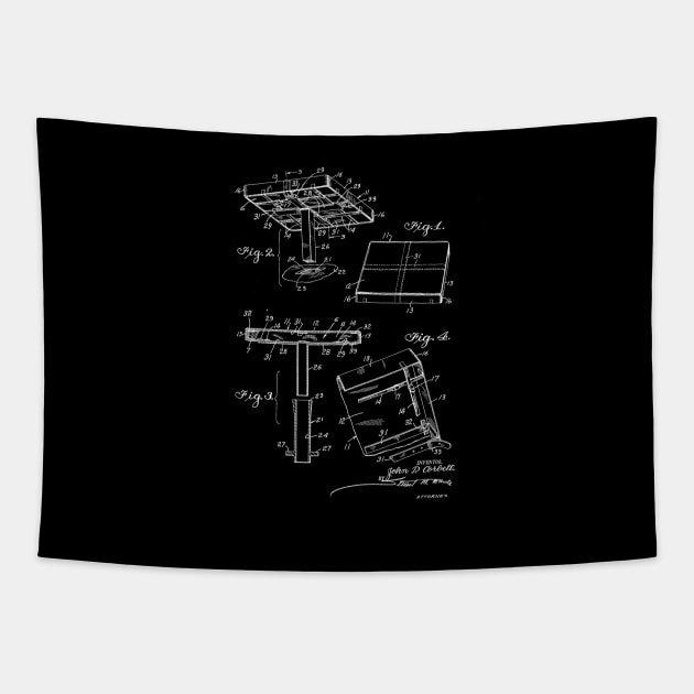 Baseball Base Vintage Patent Drawing Tapestry by TheYoungDesigns