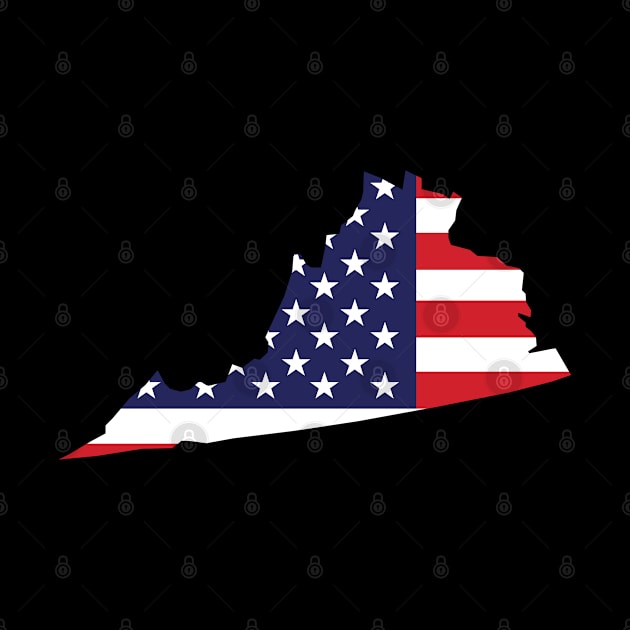 Virginia State Shaped Flag Background by anonopinion