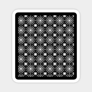 Black and white seamless pattern Magnet