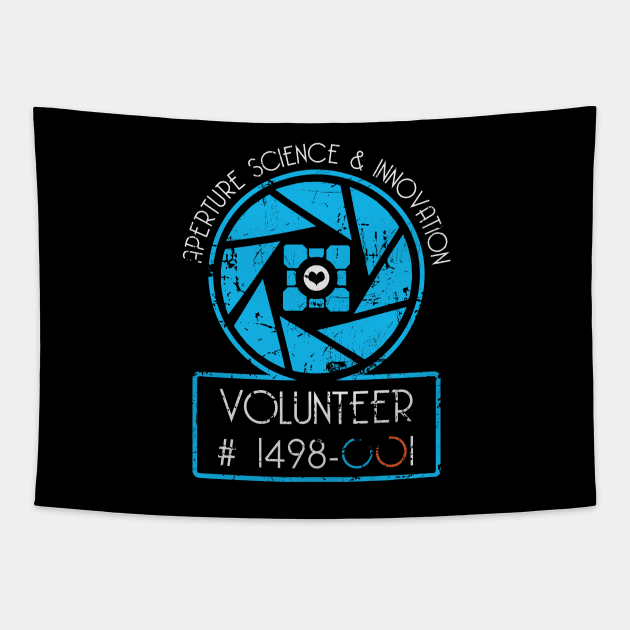 Aperture Volunteer Tapestry by DarkChoocoolat