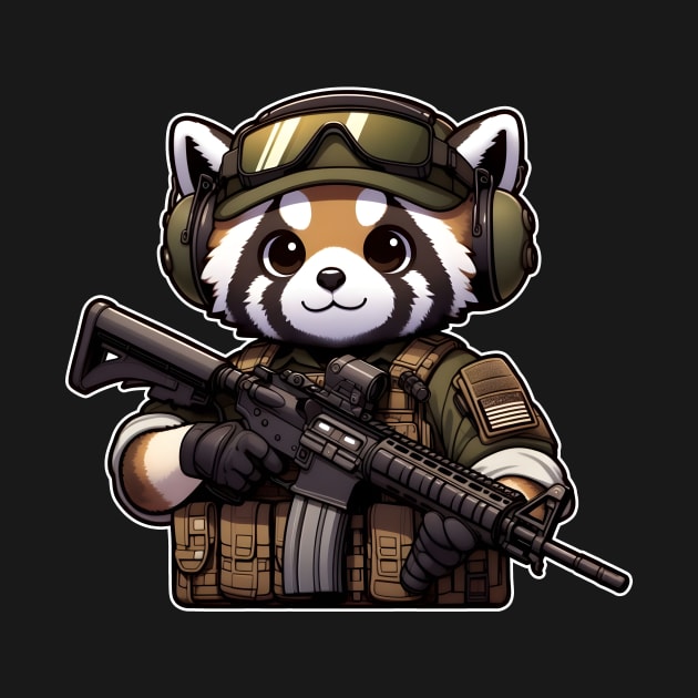 Tactical Tanuki by Rawlifegraphic