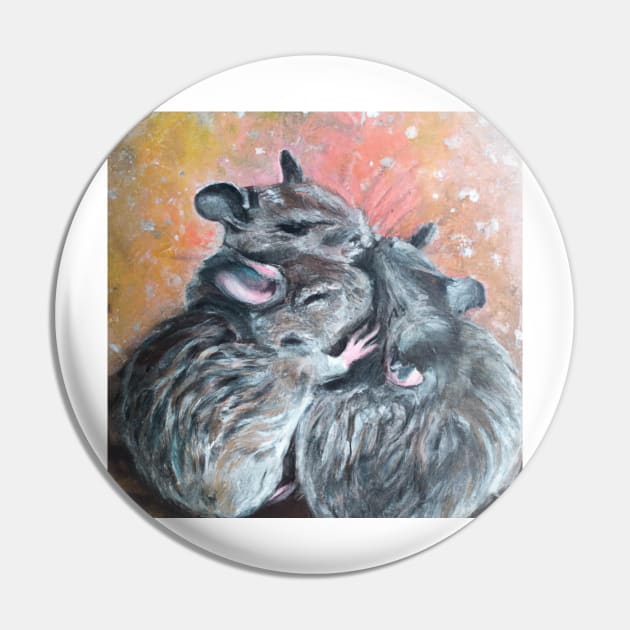 Degus Oil Painting Pin by soulfulprintss8