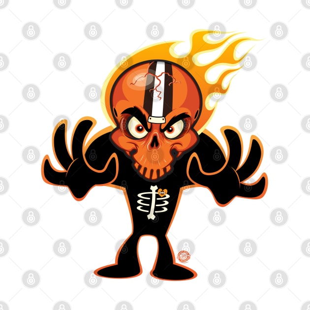 Go Browns SkullyDawg Bones by Goin Ape Studios