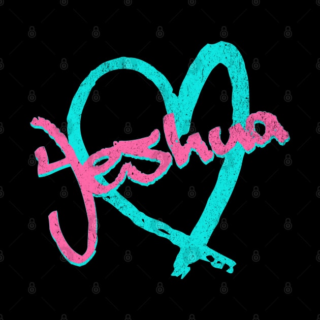 I Love Yeshua Vintage 80's & 90's Blue and Pink by Family journey with God