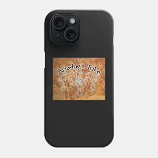 Ariadne's Tribe logo with Minoan lilies fresco Phone Case