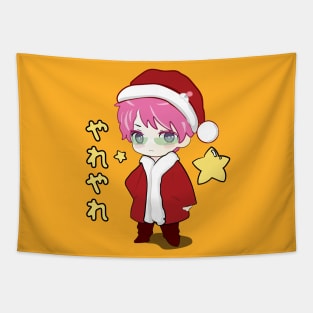 Santa Kusuo - Saiki Kusuo Christmas Chibi Tapestry