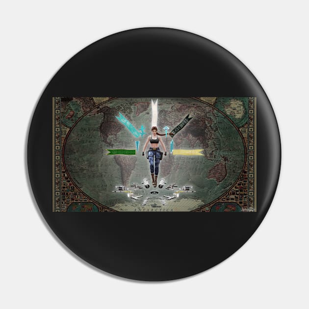 Tomb Raider III - fresco Pin by James-Cr