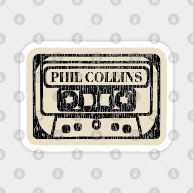 Phil Collins cassette Magnet by Scom