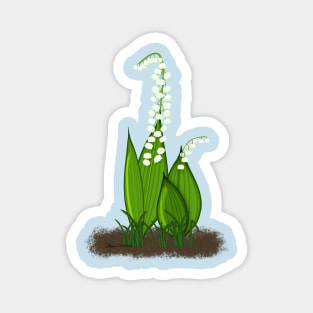 Lily of The Valley Magnet