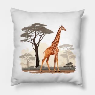 Watercolor Giraffe Pillow