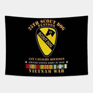 25th Scout Dog Platoon 1st Cav - VN SVC Tapestry