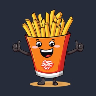 kawaii french fries T-Shirt cute potatofood T-Shirt