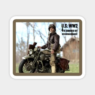 U.S. WW2 Dispatch Rider Magnet