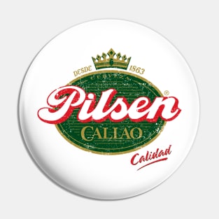 Pilsen Callo - vintage grunge design Pin