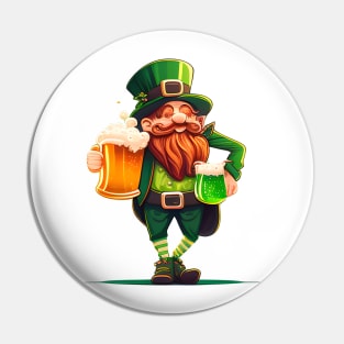 St Patrick's Day Lucky Leprechaun T-Shirt Pin