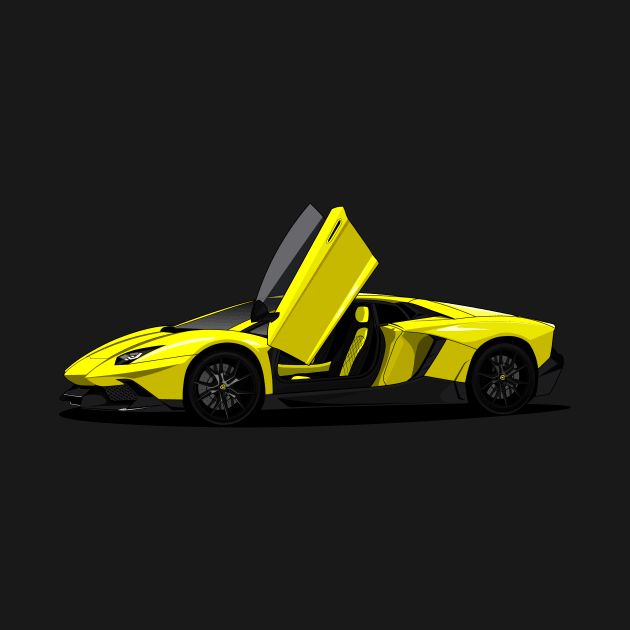 Yellow Supercar by dipurnomo