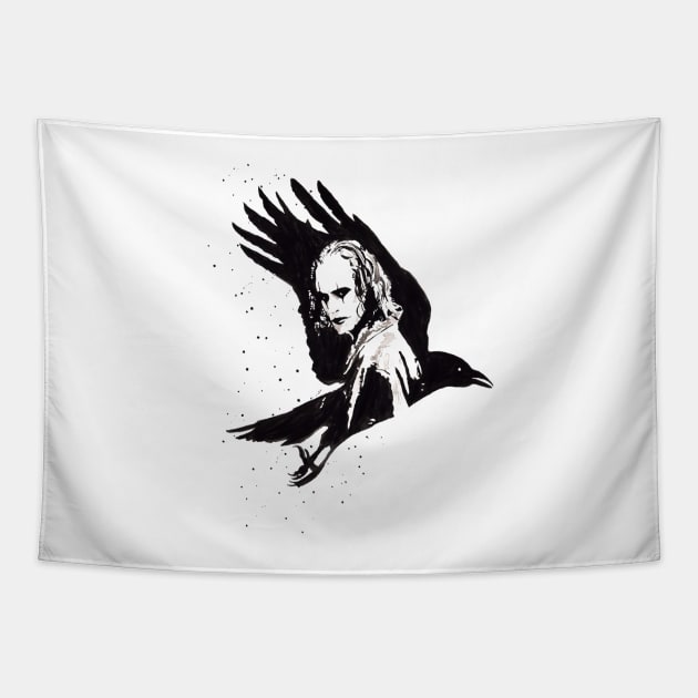 The Crow-Can't Rain all the time Tapestry by beaugeste2280@yahoo.com