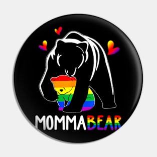 LGBT Mama Momma Bear Gay Pride Proud Mom Mother's Day Pin