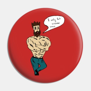 Overly Manly Man - Snooze Pin