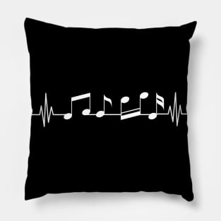 Heartbeat Note - Art Of Music Pillow