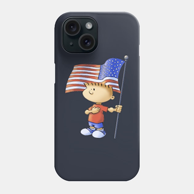 Fourth of July Boy Phone Case by Reading With Kids