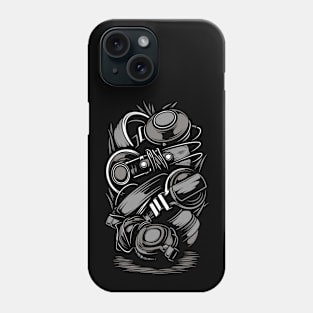 Music Lover ~ Stack of Headphones Phone Case