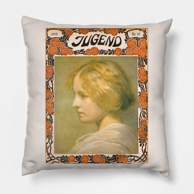 Jugend Cover, 1903 Pillow by WAITE-SMITH VINTAGE ART