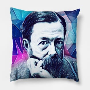 John Addington Symonds Snowy Portrait | John Addington Symonds Artwork 13 Pillow