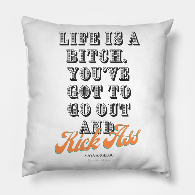 Maya Angelou Quote Pillow by Pocket Size Latinx