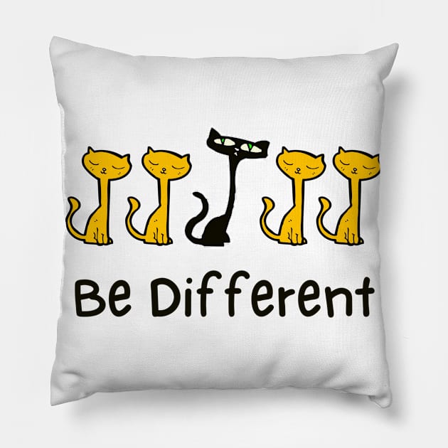 Cat Lovers Funny Pet Humor Individual Pillow by Foxxy Merch