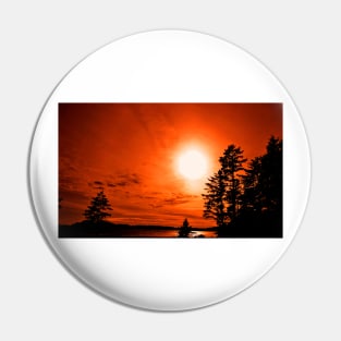 Sunset Long Beach Tofino Vancouver Island Canada Pin